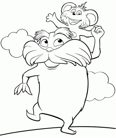 Lorax Coloring Pages Printable